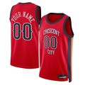 Odoa Custom NO.Pelicans Jordan Brand Red Swingman Stitched Jerseys- Statement Edition