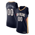 Odoa Custom NO.Pelicans Navy 202122 Diamond Authentic Stitched Jerseys- Icon Edition