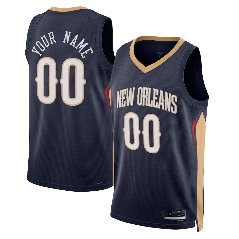 Odoa Custom NO.Pelicans Navy 202223 Swingman Stitched Jerseys- Icon Edition