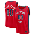 Odoa Custom NO.Pelicans Red Fast Break Stitched Jerseys- Statement Edition