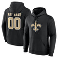 Odoa Custom NO.Saints Black Pullover Hoodies Limited Any Name & Numbers Stitched Jerseys