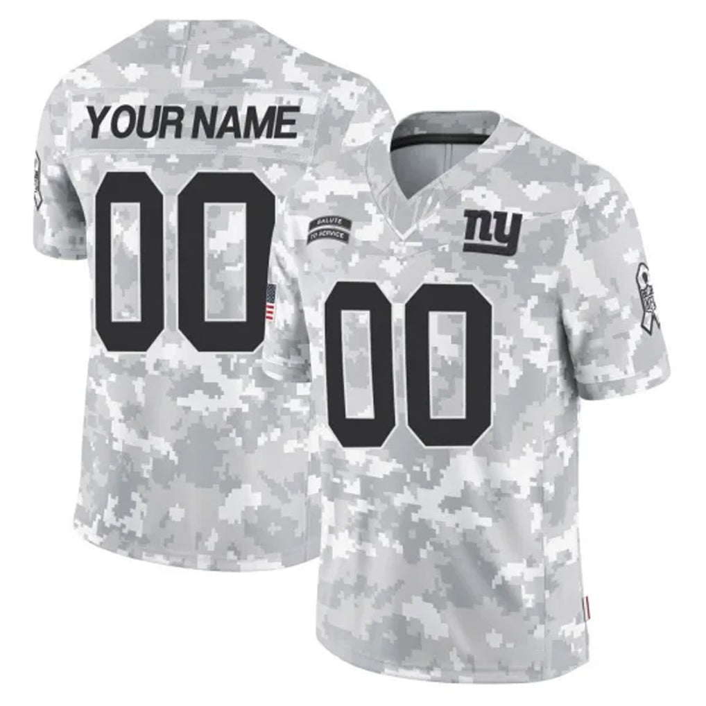 Odoa Custom NY.Giants Arctic Camo Salute To Service Limited Game Any Name & Numbers Stitched Jerseys