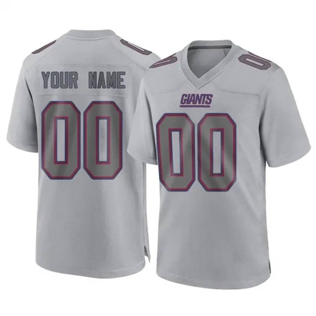 Odoa Custom NY.Giants Gray Atmosphere Fashion Limited Game Any Name & Numbers Stitched Jerseys