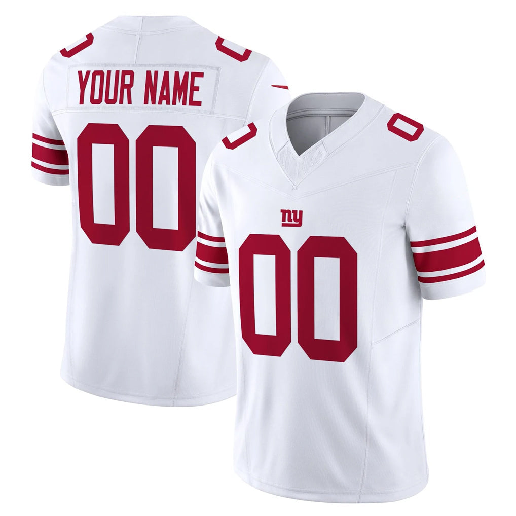 Odoa Custom NY.Giants White Limited Vapor F.U.S.E. Home Game Any Name & Numbers Stitched Jerseys