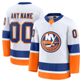 Odoa Custom NY.Islanders White Away Premium Jerseys