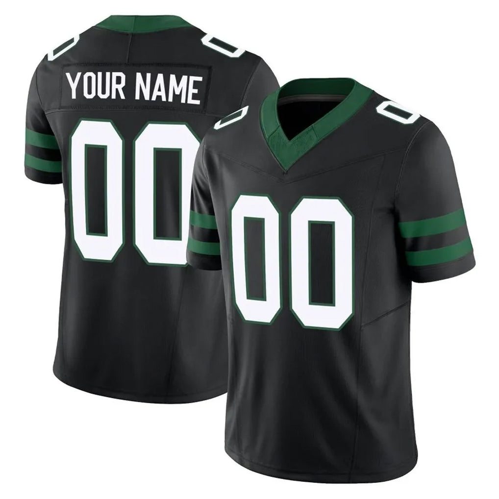 Odoa Custom NY.Jets Black Limited Legacy Vapor F.U.S.E. Home Game Any Name & Numbers Stitched Jerseys