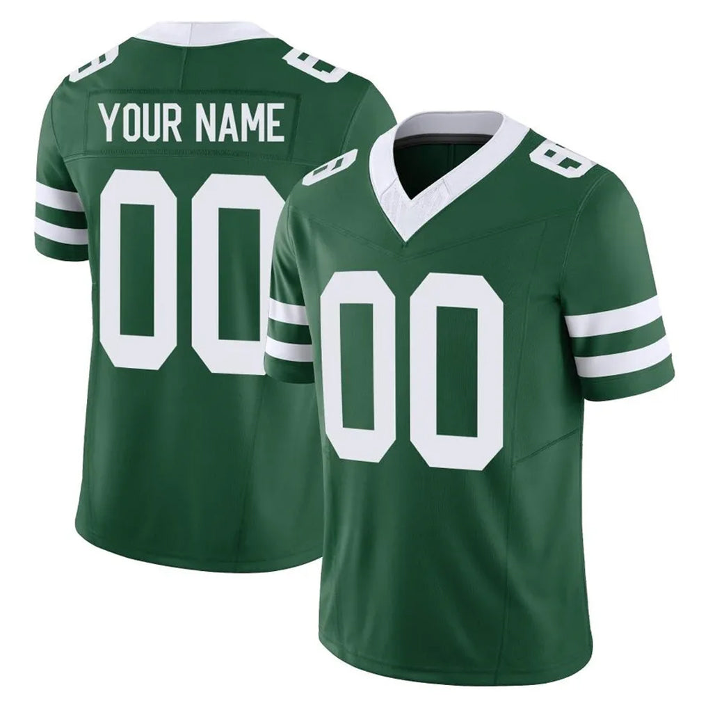 Odoa Custom NY.Jets Green Legacy Limited Vapor F.U.S.E. Home Game Any Name & Numbers Stitched Jerseys