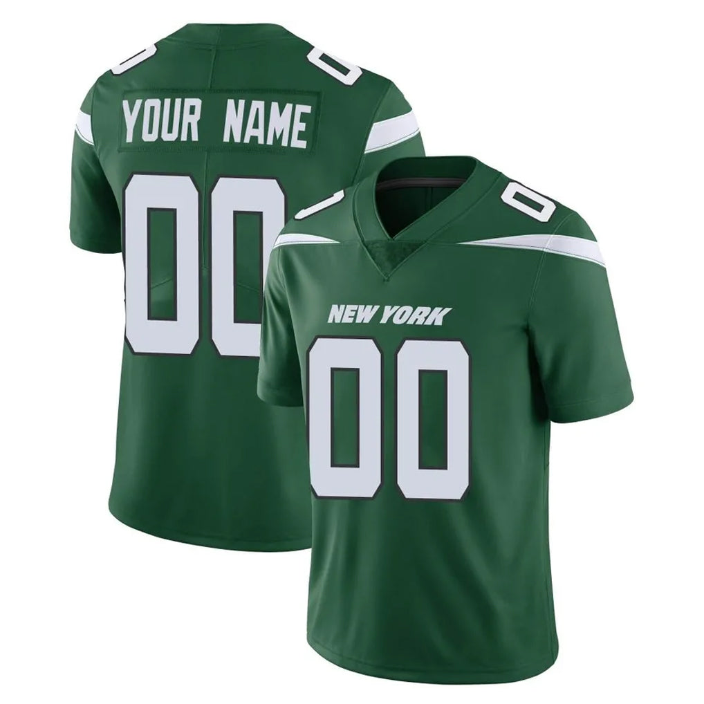 Odoa Custom NY.Jets Green Limited Vapor Home Game Any Name & Numbers Stitched Jerseys