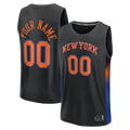 Odoa Custom NY.Knicks Black Fast Break Jerseys - Icon Edition