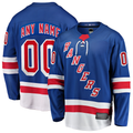 Odoa Custom NY.Rangers Blue Home Breakaway Jerseys