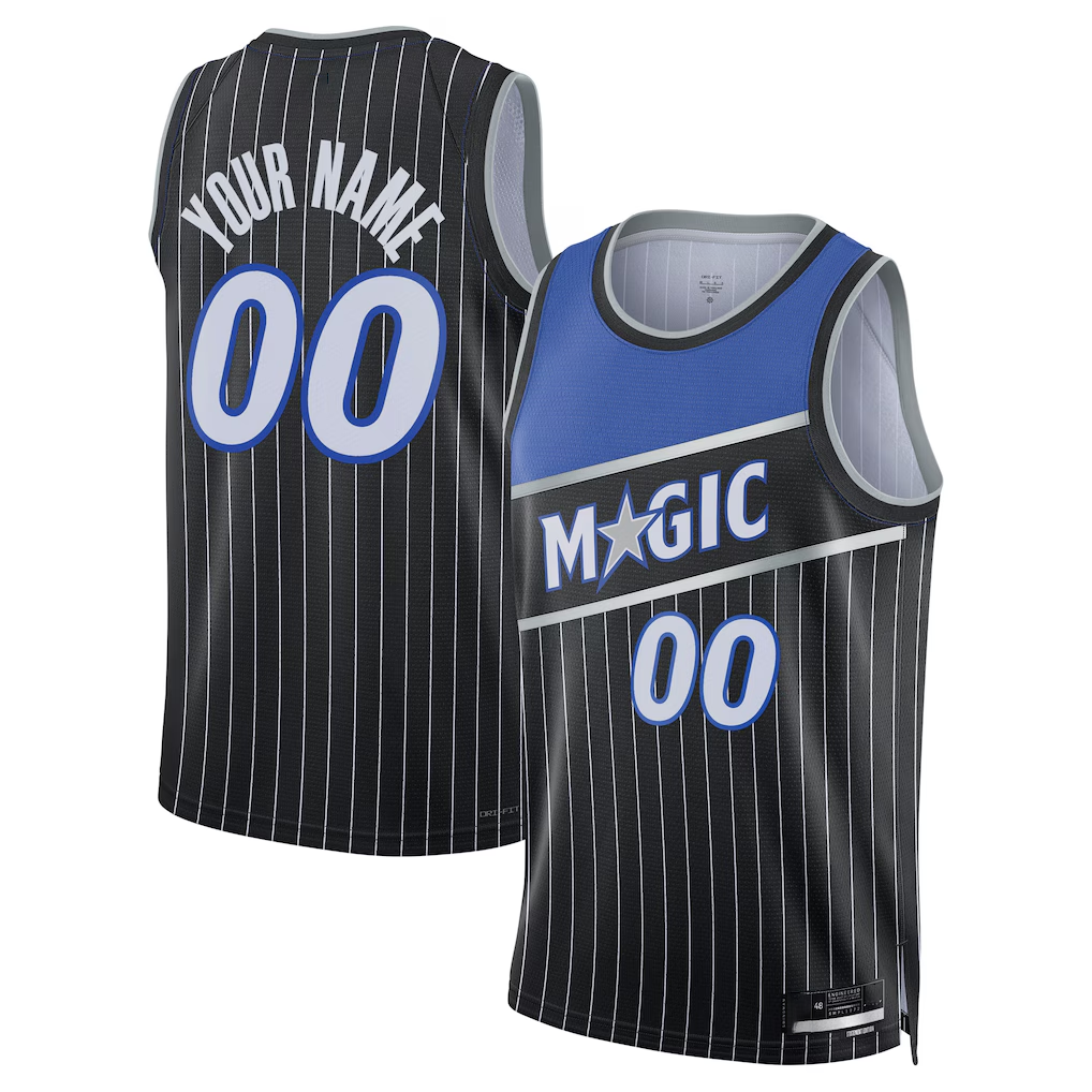 Odoa Custom O.Magic Black Swingman Jerseys - Statement Edition