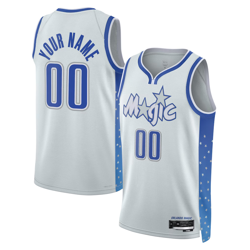 Odoa Custom O.Magic Silver 202526 City Edition Swingman Jerseys