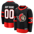 Odoa Custom O.Senators Black Home Breakaway Jerseys