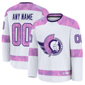 Odoa Custom O.Senators White 2024 Hockey Fights Cancer Practice Jerseys