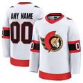 Odoa Custom O.Senators White Away Premium Jerseys