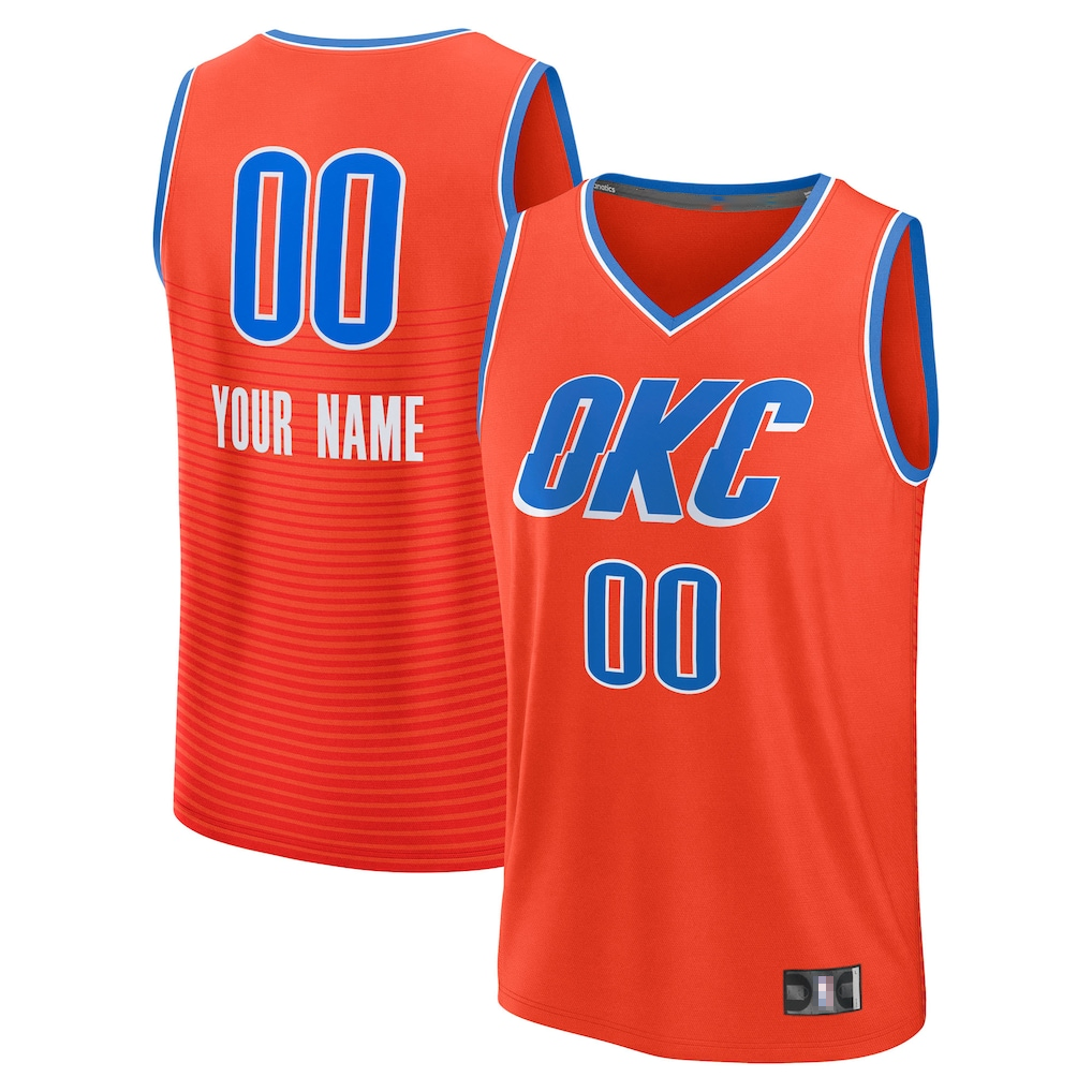 Odoa Custom OC.Thunder Orange Swingman Stitched Jerseys - Icon Edition