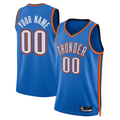 Odoa Custom OC.Thunder Blue Fast Break Stitched Jerseys- Statement Edition