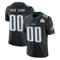 Odoa Custom P.Eagles Black Limited Vapor Untouchable Super Bowl LIX Home Game Any Name & Numbers Stitched Jerseys