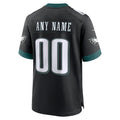 Odoa Custom P.Eagles Black Stitched Alternate Game Stitched Jerseys