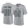 Odoa Custom P.Eagles Gray Atmosphere Fashion Home Game Any Name & Numbers Stitched Jerseys