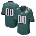 Odoa Custom P.Eagles Team Color Green Super Bowl LIX Home Game Any Name & Numbers Stitched Jerseys