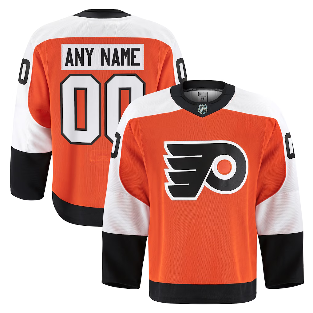 Odoa Custom P.Flyers Orange Home Authentic Pro Jerseys