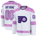 Odoa Custom P.Flyers White 2024 Hockey Fights Cancer Practice Jerseys