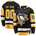 Odoa Custom P.Penguins Black Home Breakaway Jerseys