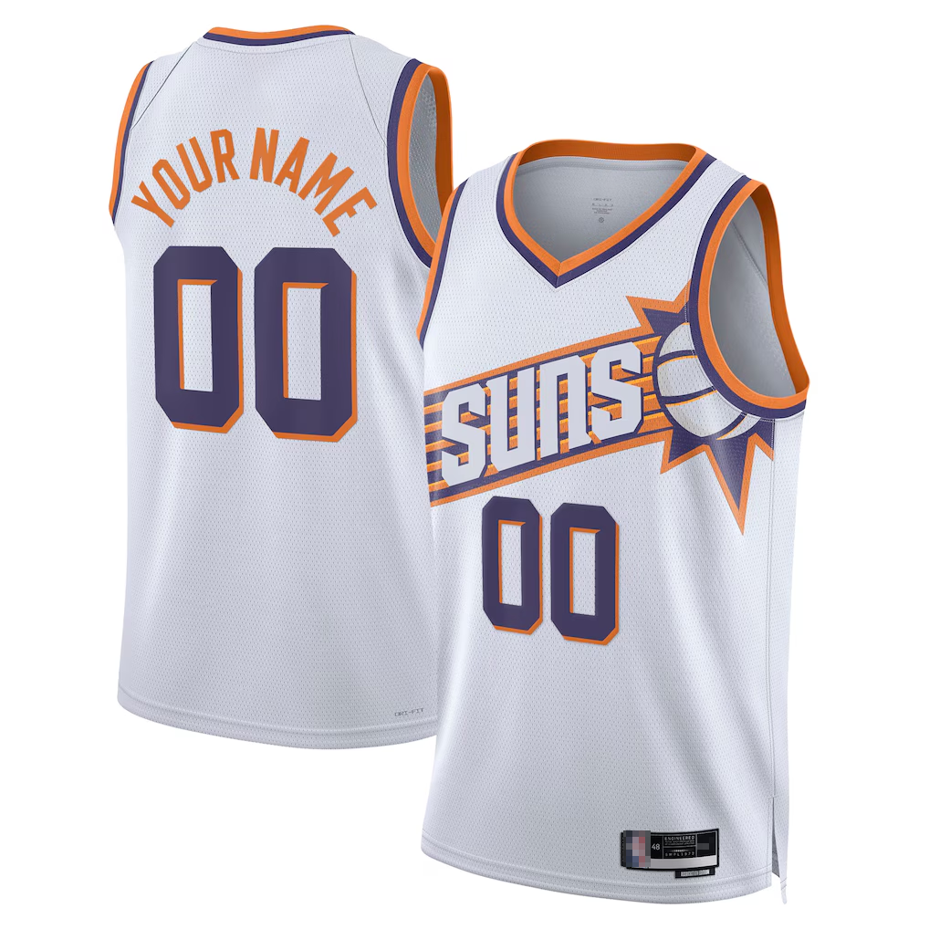 Odoa Custom P.Suns White Swingman Stitched Jerseys - Association Edition