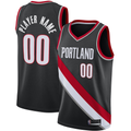 Odoa Custom PT.Blazers Black 202021 Swingman Stitched Jerseys- Icon Edition