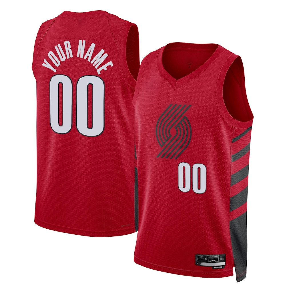 Odoa Custom PT.Blazers Red 202223 Swingman Stitched Jerseys - Statement Edition