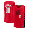 Odoa Custom PT.Blazers Red Fast Break Replica Stitched Jerseys- Statement Edition