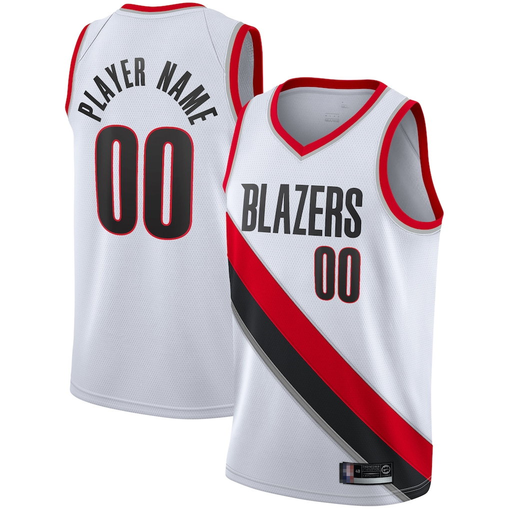 Odoa Custom PT.Blazers White 202021 Swingman Stitched Jerseys - Association Edition