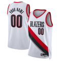 Odoa Custom PT.Blazers White Swingman Stitched Jerseys- Association Edition