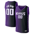 Odoa Custom S.Kings Purple Fast Break Replica Stitched Jerseys - Statement Edition