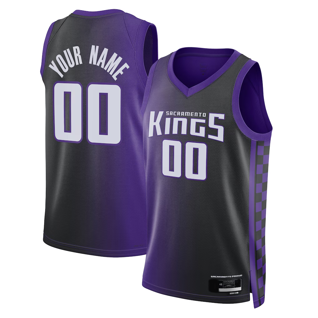 Odoa Custom S.Kings Purple Swingman Stitched Jerseys - Statement Edition
