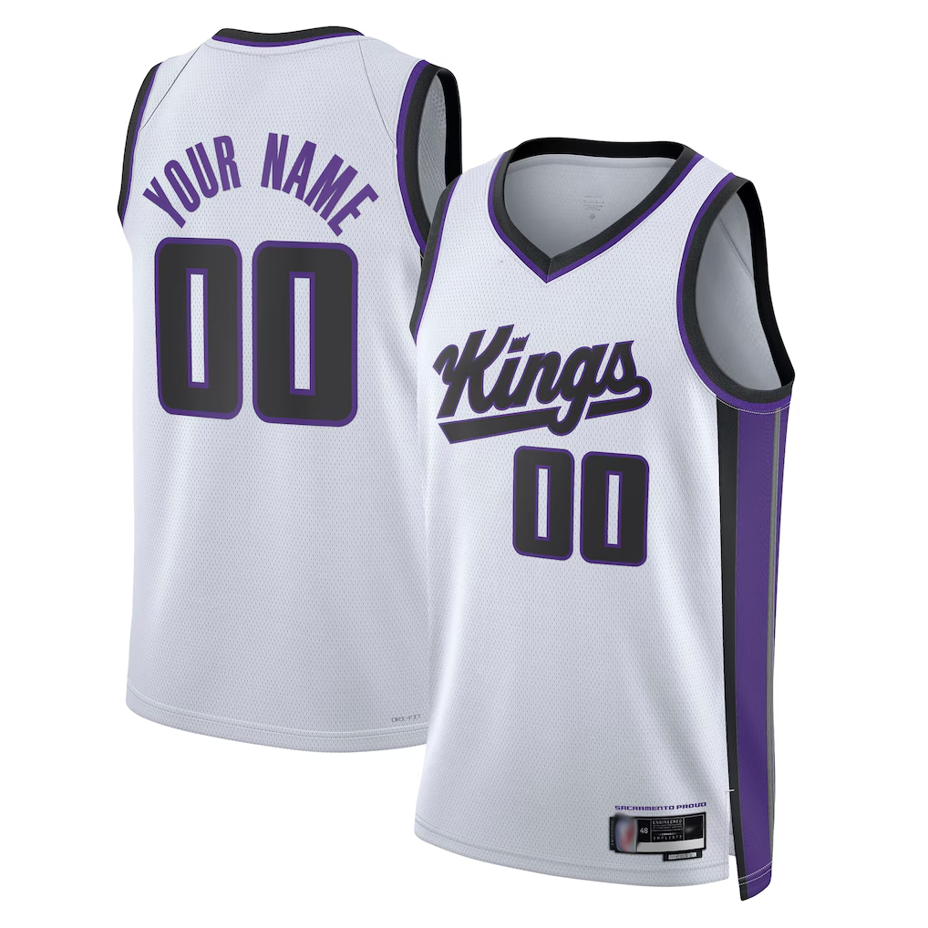 Odoa Custom S.Kings White Swingman Stitched Jerseys - Association Edition