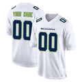 Odoa Custom S.Seahawks White Tundra Fashion Home Game Any Name & Numbers Stitched Jerseys