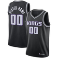 Odoa Custom S.kings Black Swingman Stitched Jerseys - Statement Edition