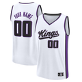 Odoa Custom S.kings White Fast Break Stitched Jerseys - Association Edition