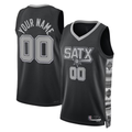 Odoa Custom SA.Spurs Black 202223 Swingman Stitched Jerseys - Statement Edition