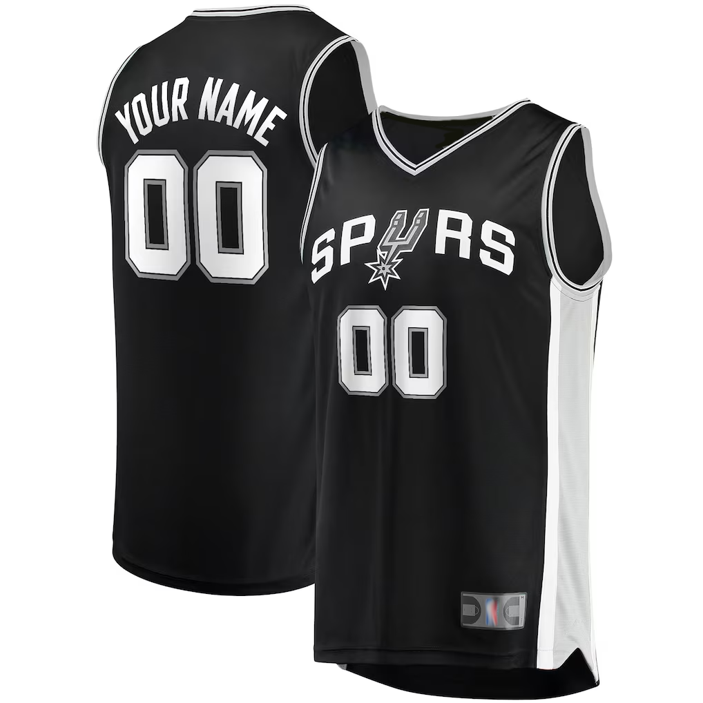 Odoa Custom SA.Spurs Black Swingman Jerseys - Icon Edition