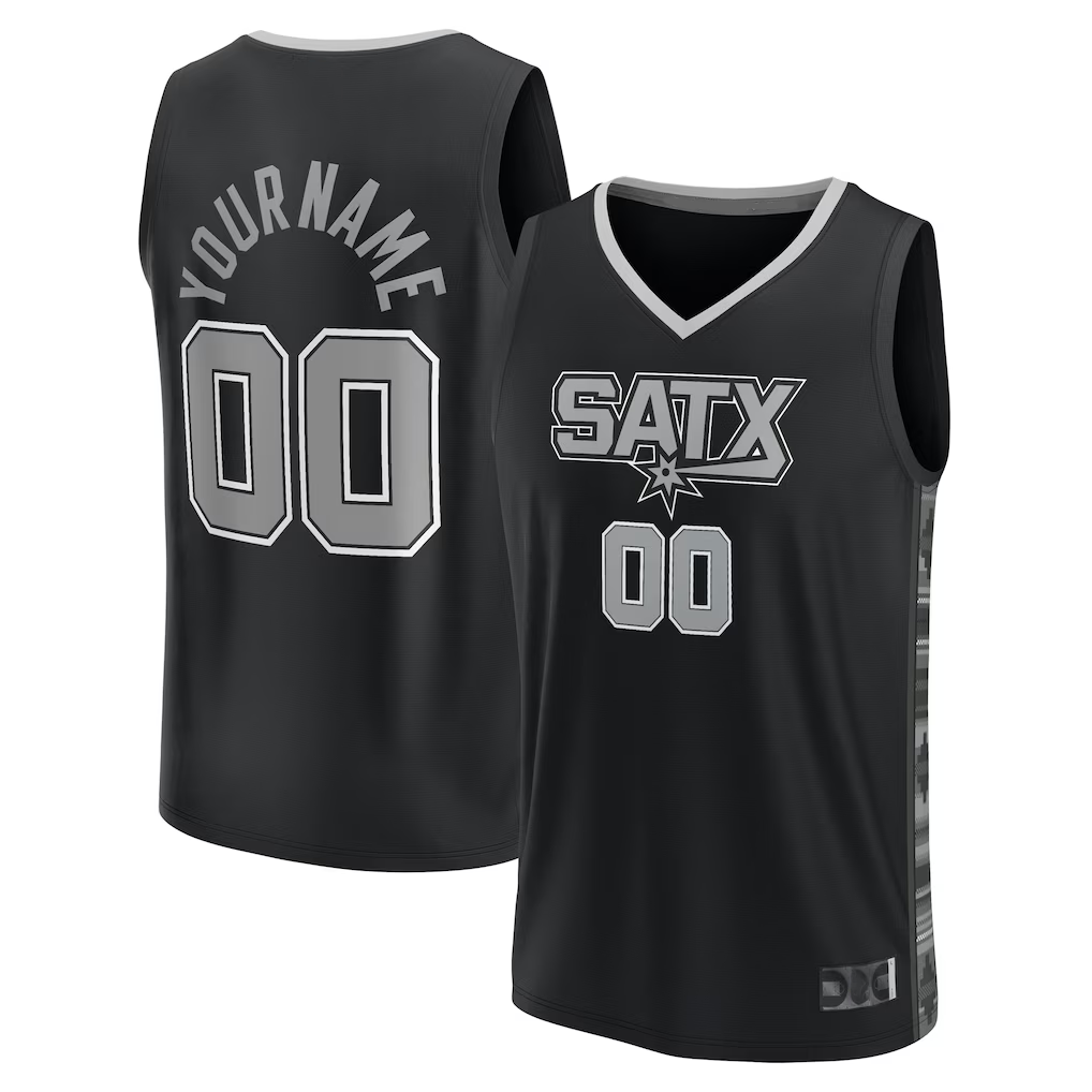 Odoa Custom SA.Spurs Black 202223 Swingman Jerseys - Statement Edition£¨¸±±¾£©