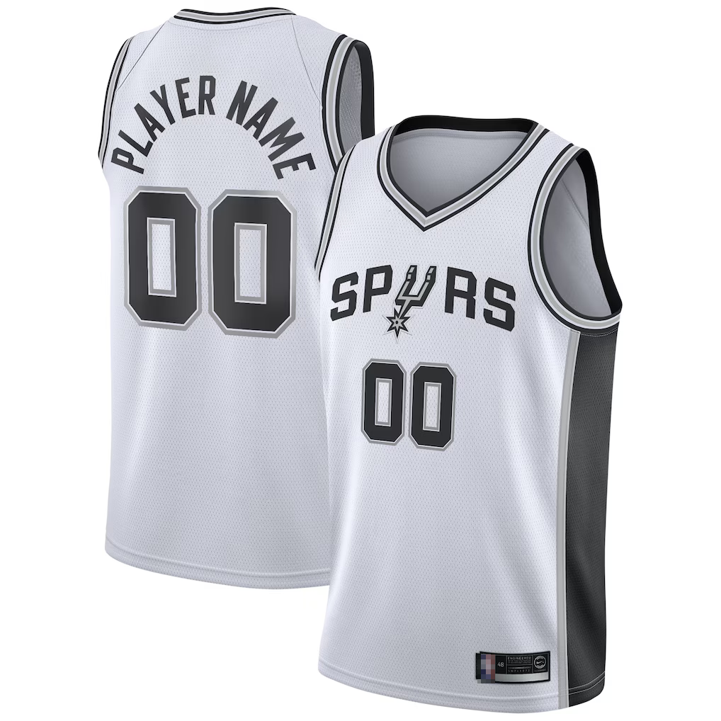 Odoa Custom SA.Spurs White 202021 Swingman Stitched Jerseys- Association Edition