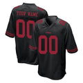 Odoa Custom SF.49ers Black Alternate Home Game Any Name & Numbers Stitched Jerseys