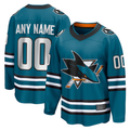 Odoa Custom SJ.Sharks Teal Home Breakaway Jerseys