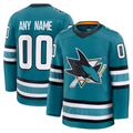 Odoa Custom SJ.Sharks Teal Home Premium Jerseys
