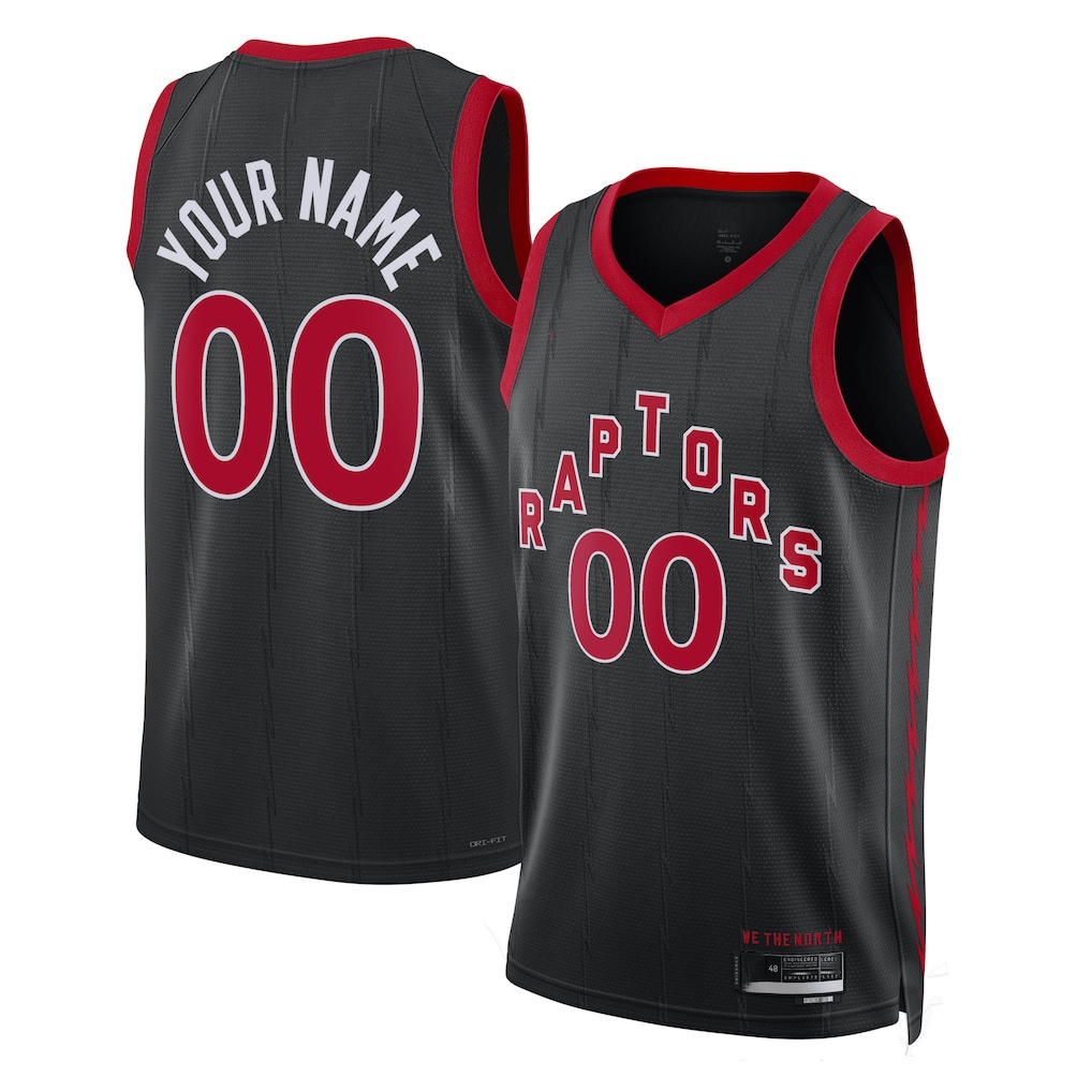 Odoa Custom T.Raptors Black 202223 Swingman Jerseys - Statement Edition