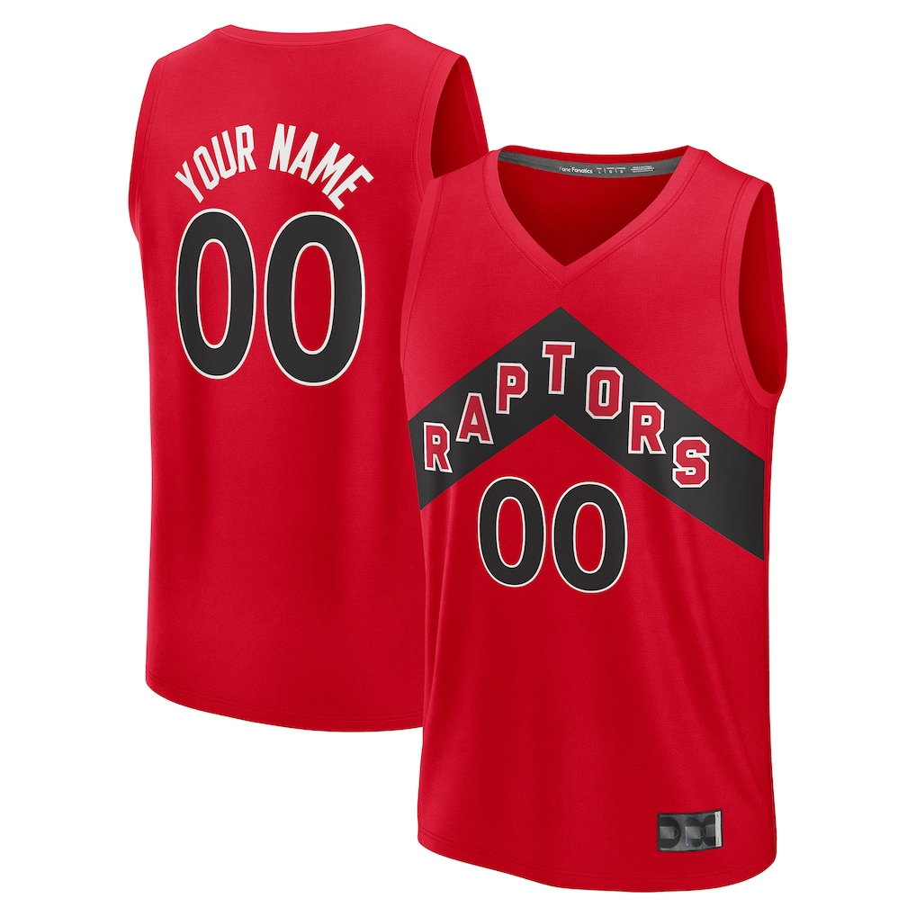 Odoa Custom T.Raptors Red Fast Break Jerseys - Icon Edition