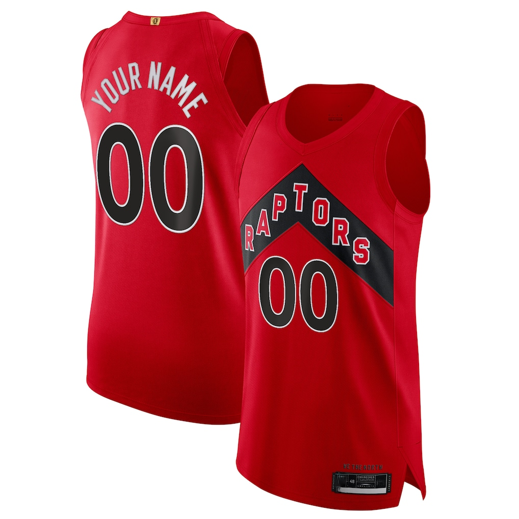 Odoa Custom T.Raptors Red 202021 Authentic Jerseys - Icon Edition